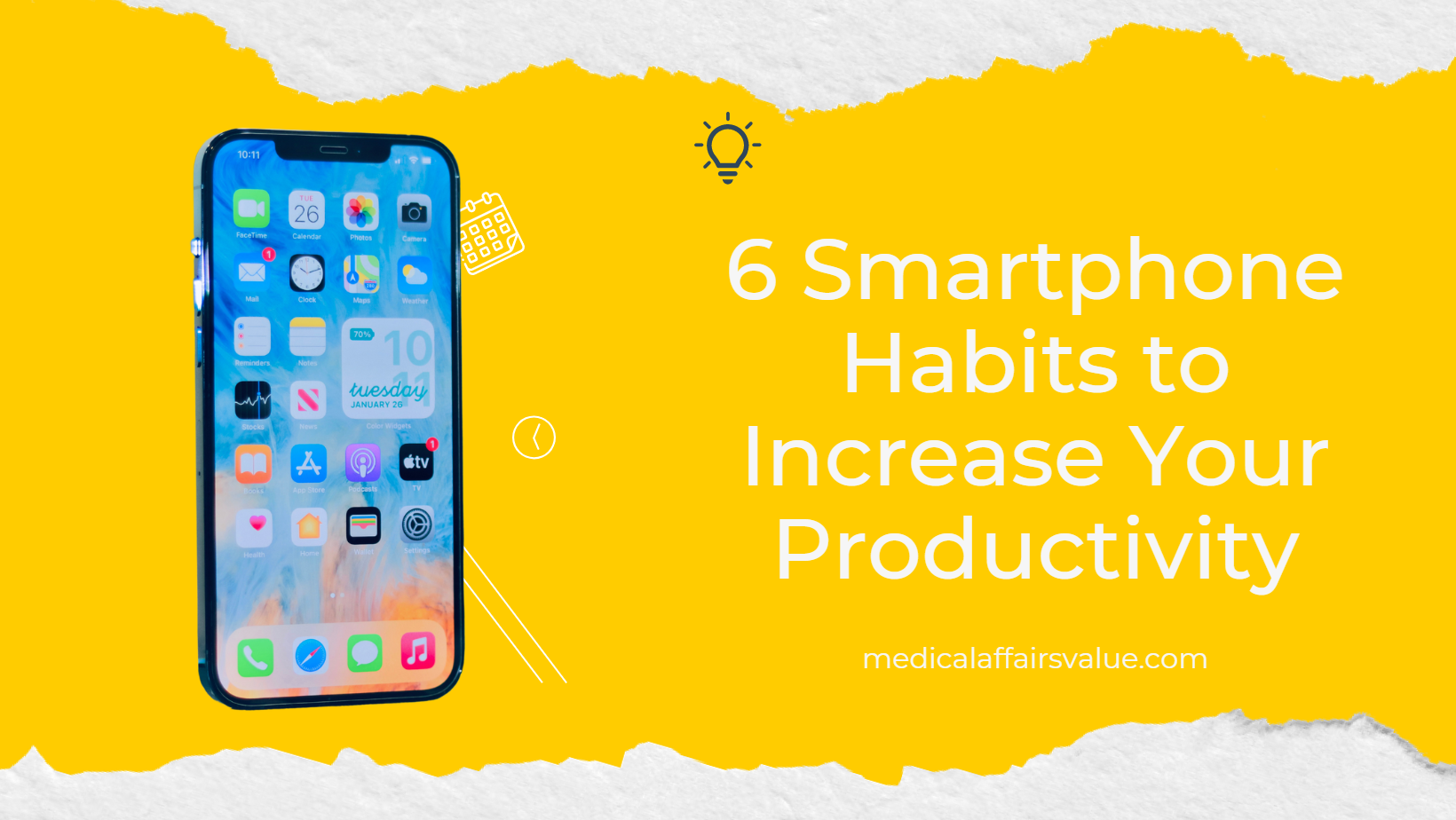 6 Smartphone habits to increase your productivity blog banner