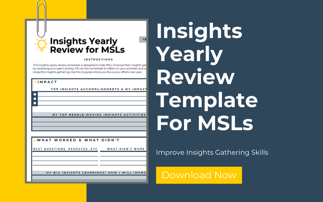 Insights Yearly Review Template for MSLs