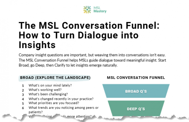 MSL Conversation Funnel Thumbnail Question Mastery Training